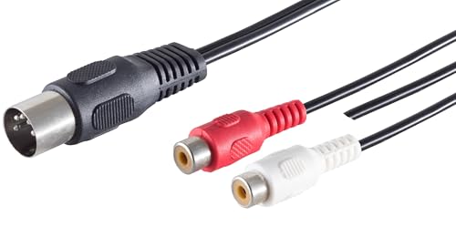 1aTTack.de 1x 0,2m 5 pol DIN Stecker auf 2 Cinchbuchsen/Stereo + Masse Hochwertiges Audio Adapterkabel Vergossene Stecker Vernickelte Kontakte Perfekt für HiFi Musikanlagen Studio Equipment 1aTTack.de 1x 0,2m 5 pol DIN Stecker auf 2 Cinchbuchsen/Stereo + Masse Hochwertiges Audio Adapterkabel Vergossene Stecker Vernickelte Kontakte Perfekt für HiFi Musikanlagen Studio Equipment