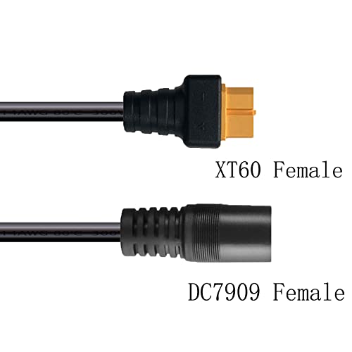 ZkeeShop Câble adaptateur DC8mm vers XT60,DC7909 vers XT60 Câble d'extension 14AWG solaire Compatible avec Delta River Jackery Bluetti Station d'énergie portable Panneau solaire 1.5M (DC8MM Femme) – vue 3