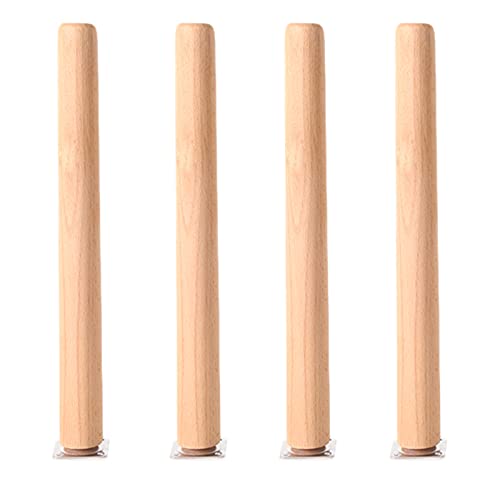 Patas de madera maciza para reparar muebles bajos y elevar la altura de su sofá 2