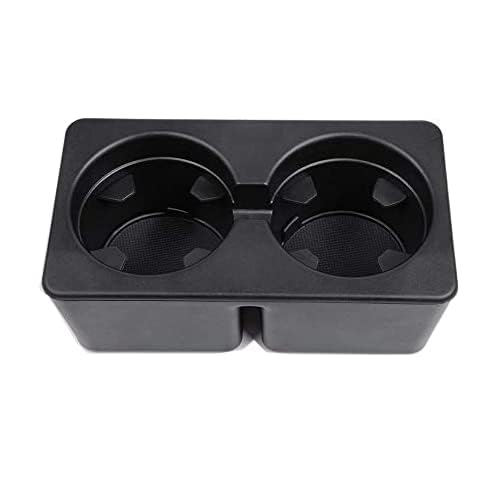 G-PLUSCenter Console Dual Cup Holder Insert Compatible with Chevy Silverado GMC Sierra 1500 2500 Suburban Yukon Tahoe 2007-2014 Center Console Beverage Drink Insert 19154712