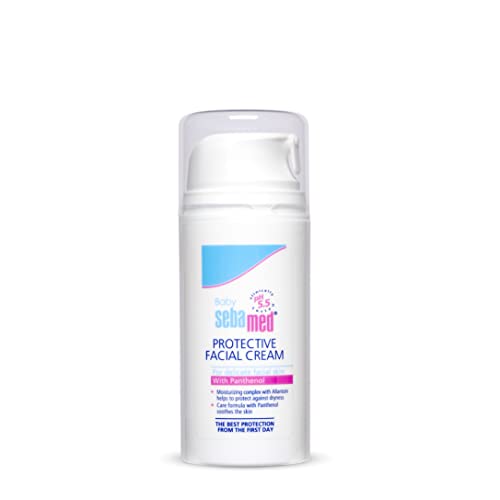 Image of Sebamed Baby Protective Facial Cream|pH 5.5|Baby Face Cream|100ml (Pack of 4)