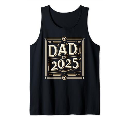 Dad Est 2025 Pronto To Be Dad Anuncio de embarazo Camiseta sin Mangas
