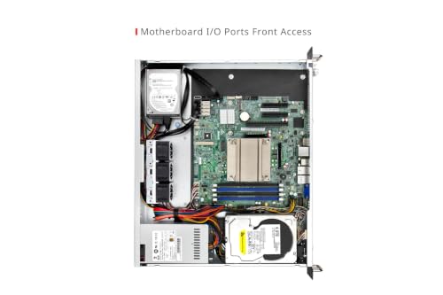 Image of InWin 1U Short-Depth rackmount Server Chassis RF100-S450 with 450W PowerSupply