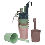 UNUS Blumentöpfe hängend 10er Set Pastellfarben