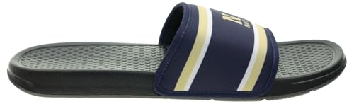 Image of FOCO NCAA Printed Team Logo and Color Stripes Comfortable Slide Sandals