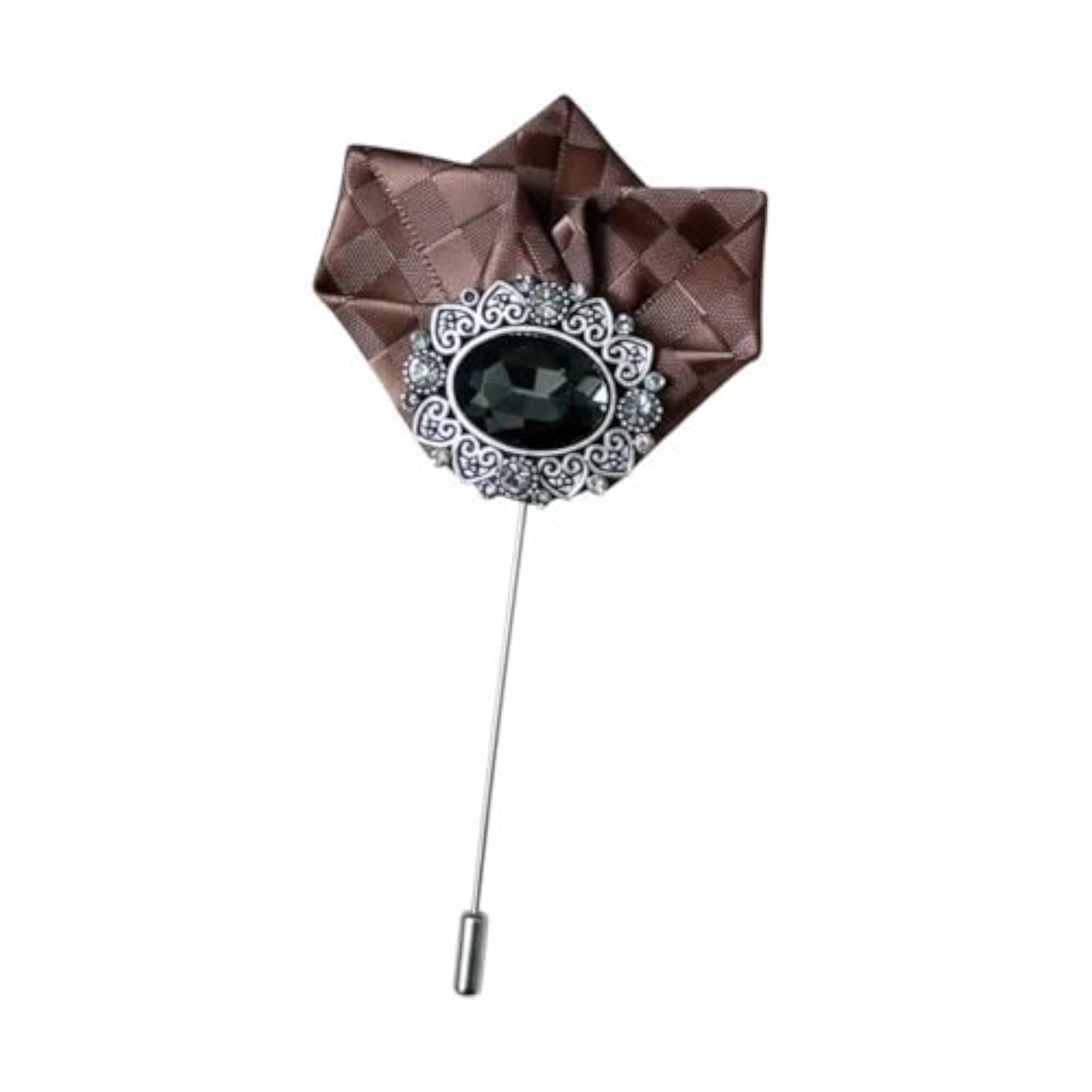 Men's Korean Design Flower Lapel Pin, Elegant Suit Accessory