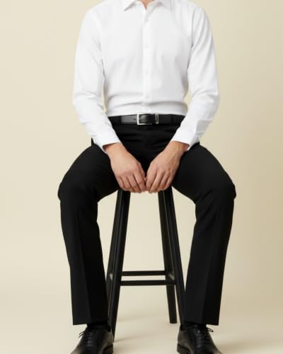 Buy Night Scape Men's Black Bootcut Pants (36, Regular) - Image 5