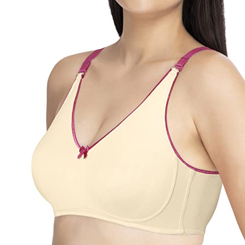 Image of Amante Solid Non Padded Non-Wired Full Coverage T-Shirt Bra