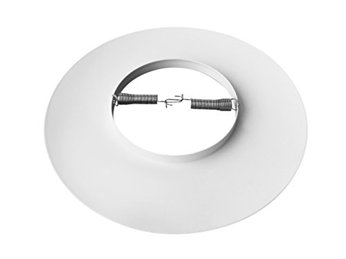 [6-Pack] Procuru 6" Open Metal Ring Trim For Recessed Can Lights - For Br30, Par30, Led, Incandescent, Cfl, Halogen (White (6-Pack)) #TOP2