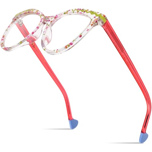 Image of HEPIDEM Multicolor Acetate Glasses Frame Women Cat Eye Eyeglasses Men Optical Spectacles 9291