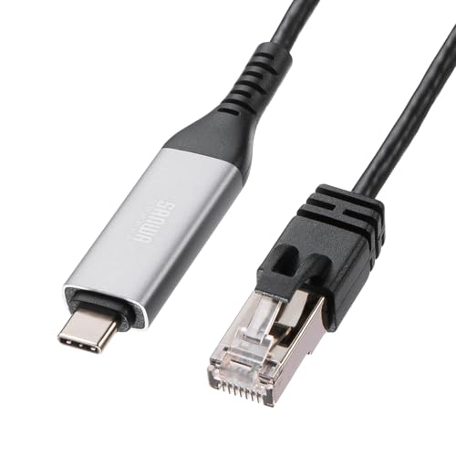 サンワサプライ(Sanwa Supply) USB Type-C LAN変換ケーブル KB-SL6CLAN03BK の商品画像 14