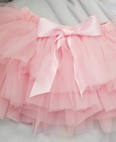 Image of Baby Girls Tutu Bloomers Diaper Cover Cotton Tulle Bloomers and Headband Set