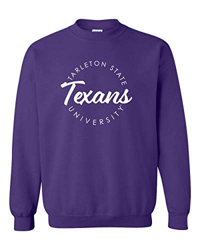 CreateMyTee | Tarleton State University Circular 1 Color Crewneck Sweatshirt |