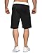 Voncheer Mens Elastic Waist Drawstring Summer Workout Shorts with Zipper Pockets