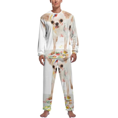 Ensemble de pijama homme haut et bas aux finitions soignées et confort premium
