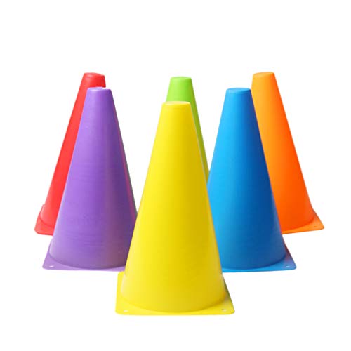 Marcador Cone de Plástico para Treinamento de Futebol BESPORTBLE, 6 peças, Balde de Cone de Campo de