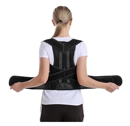 BOGAZY Cintura Apoyo Corrector De Postura De Hombros, Escoliosis, Soporte De Espalda, Cinturón De Soporte Completo Para Cuello Y Clavícula Faja Lumbar(M)