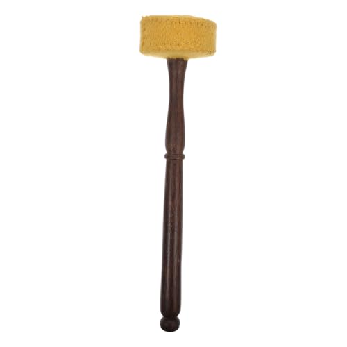 HEMOTON 1Pc Durable Yellow Buddhist Mallet Stick for Singing Bowls for Meditation and Multi Functional Striker Mallet with Smooth Surface for Sound