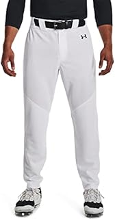 Under Armour Men's Standard Utility Baseball Straight Leg Pant 22, (100) White / / Black, Medium