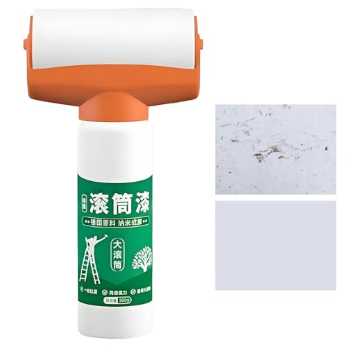White Paint Roller - 8.27x4.13x3.15x1.18 Pulgadas Roller Cepillo Para La Reparación De La Pared | Pintura De Retoque De Pared, Suministros De Limpieza Domésticos A Base De Aceite Inodoro Para La Const