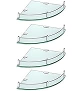 Otufan 4 Stck. Ecke Dusch Regal, 6,4 Lb 9,1 "x 13,0" Aluminium Legierung Halterung Transparente G...
