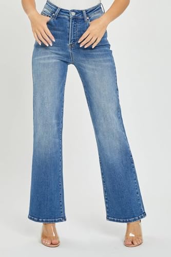 SALT TREE Risen Jeans - High Rise Relaxed Straight Jeans - RDP52924