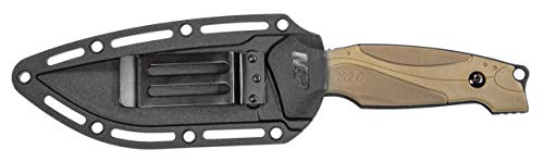 Smith & Wesson M&P M2.0 9in S.S. Full Tang Thin Fixed Blade Knife with 4in Drop Point Blade and Rubber FDE Handle for Outdoor, Tactical, Survival and EDC by Smith & Wesson - Image 4