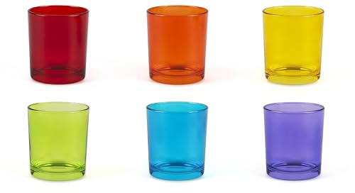 COMPOSIZIONE: il set comprende 6 bicchieri in vetro Ø 7,5 cm, altezza 6,5 cm e capacità di 260 ml