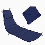 Outdoor Swing Chaise Lounge Replacement Cushion and Canopy,for Patio Furniture...