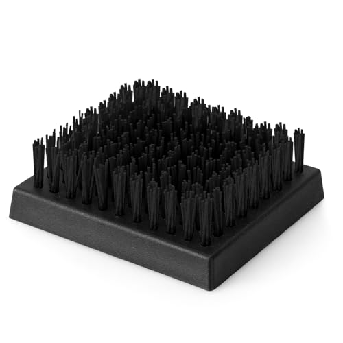 XUDAKAIXIN BBQ Replaceable Scraper Cleaning Head,Safe Nylon Bristles Barbecue Triple Scrubbers Cleaning Brush for Cast Iron Grates/ ((Only Black-Replacement Head No Grill Brush)