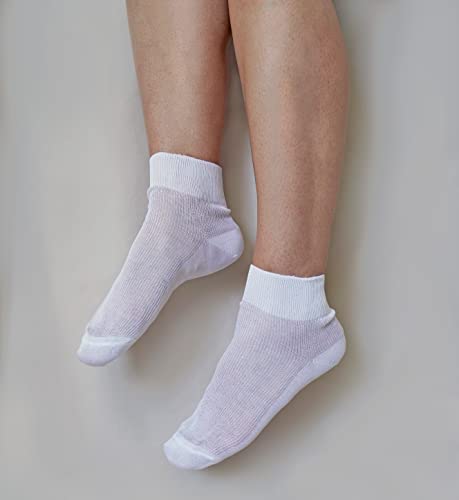 100% Mercerized Cotton Filo di Scozia Women's Ankle Socks 3-Pack. Made in Italy3