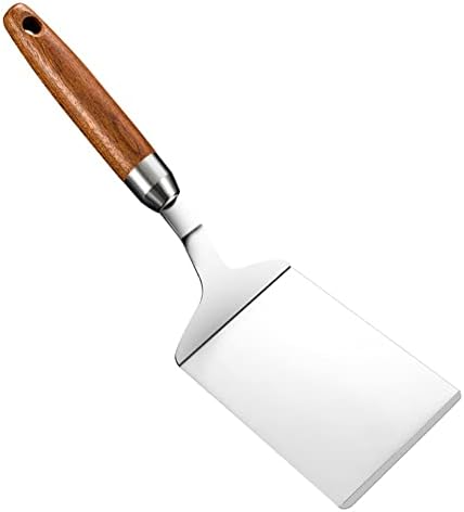 304 Stainless Steel Metal Griddle Spatula,Metal Spatula for Cast Iron Skillet,Pancake Flipper,Great for BBQ Grill and Flat Top Griddle.