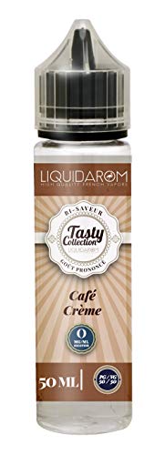 E-liquide Liquidarom 50ml - Tasty Collection - Sans tabac ni nicotine - Vap'En Marche (Café Crème)