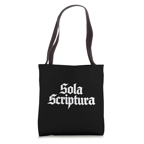 Reformed Theology Sola Scriptura Bible Authority Design Tote Bag