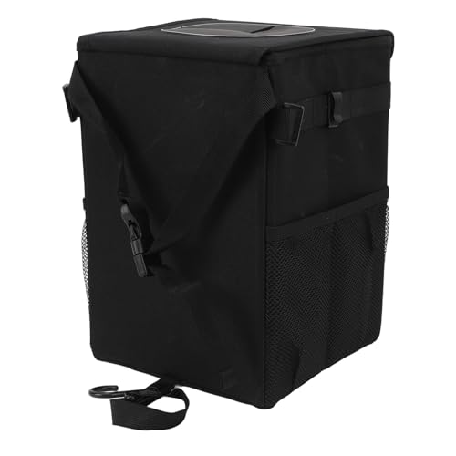 Bote de basura plegable para coche con tapa accesorio de nailon para furgoneta