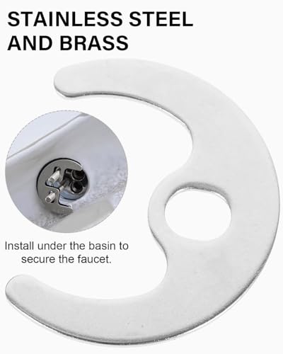 MYGLOAR 2-teiliges Spülbecken- und Spülbecken-Befestigungsset, Spülbecken-Befestigungsset, Waschmaschinen-Befestigungsset, Küchenarmatur mit Befestigungsmutter, Einloch-Montageset