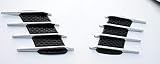 Menge: 2 Stück Fucaiqian CCH-ZSXT, 2ST Car Styling der Haifisch-Kiemen Vent Air Dekoration Auto-Aufkleber for Cadillac SRX Cts ATS Escalade Key Emblem STS Zubehör (Color : Black)