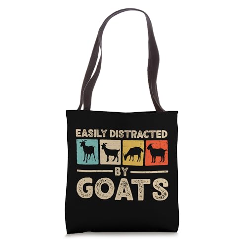 Easily Distracted By Goats Tote Bag miniatura 1