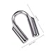 Yardwe 4pcs 8mm Stainless Steel 304 Wire Rope Thimbles Heavy Duty Cable Thimble Chicken Heart Ring for Rigging and Industrial Cable Fixing Applications