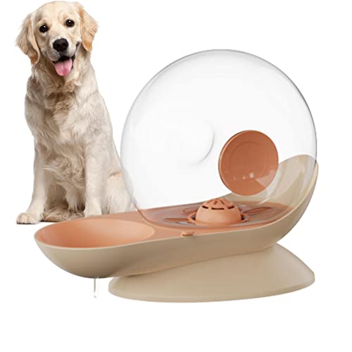 Distributeur d'eau pour chien | Fontaine à eau pour chat avec motif escargot, réservoir d'eau automatique pour 2,8 L, fontaine multi-filtrée, fontaine à eau pour chats et petits