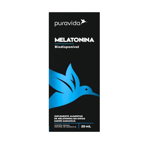 Kit 2x Melatonina Sabor Maracujá - 500 Gotas/20ml - Puravida