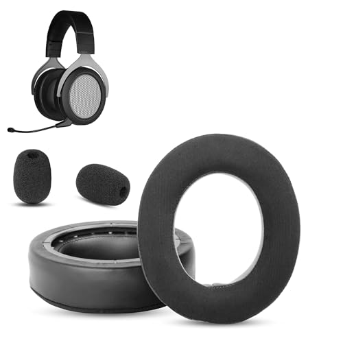 HS75 Almohadillas Compatibles con Auriculares Corsair HS75 XB/HS70/HS60/HS50/Pro (Gel de Enfriamiento y Espuma de Memoria) miniatura 1