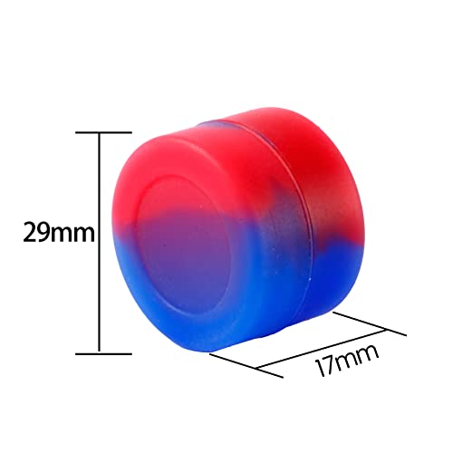 Lymliyan 3Ml 100Pcs Non-Stick Silicone Containers Food Grade Storage Jar Assorted Colors #TOP1