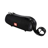 COOLSOUND Altavoz Bluetooth XL 10W (USB, Lector Tarjeta microSD, función Manos Libres, autonomia Uso 4-6h, IPX4,Protector contra Salpicaduras de Agua, Peso 827 gr.) - Negro