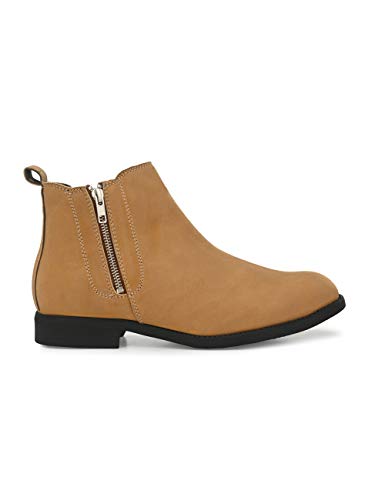 Image of HiREL'S Men's Chelsea Zipper Boots | Soft Cushioned Insole, Slip-Resistance, Dynamic Feet Support, Arch Support & Shock Absorption