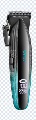 Image of VGR V-889 S2 Professional Barber Combo Hair Clipper & Trimmer for Men, 2-in-1 Grooming Kit, Ceramic & DLC Blades, 250 Min Runtime, LED Display, Taper Lever, 2 Charging Bases, 2-Year Warranty