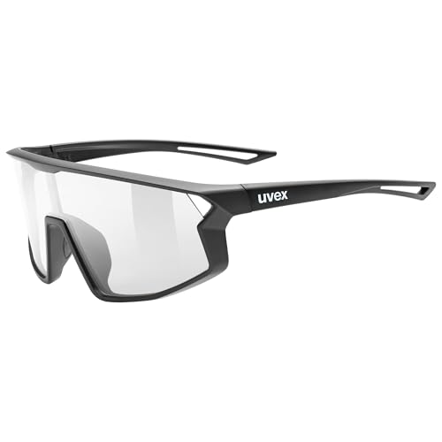 uvex skyryse jr. - occhiali sportivi per bambini - categoria di filtro 0 - specchiato - black matt/clear - one size