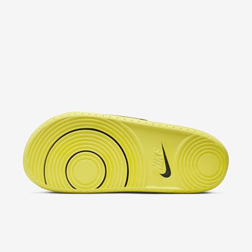 Nike College Offcourt (Oregon) Slides (FN4310-700, Yellow Strike/Dark Smoke Grey/Apple Green)3