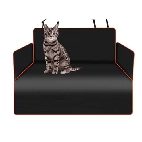 Protector de asiento de coche para mascotas - Protector impermeable para asiento de coche para perros, de asiento trasero para perros | Interior para vehículos grandes y t