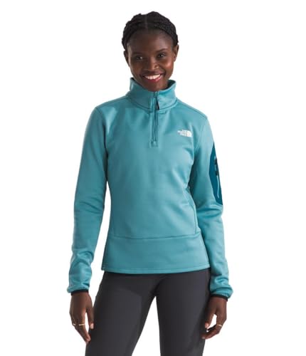 Image of THE NORTH FACE Men's Crest Full Zip Jacket | Water Repellent Fleece Coat, Double Layer Stand Collar & Zip Hand Pockets